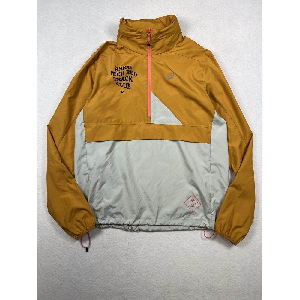 ASICS Tech Rep Track Club 1/4 Zip Colorblock‎ Running Jacket Rare